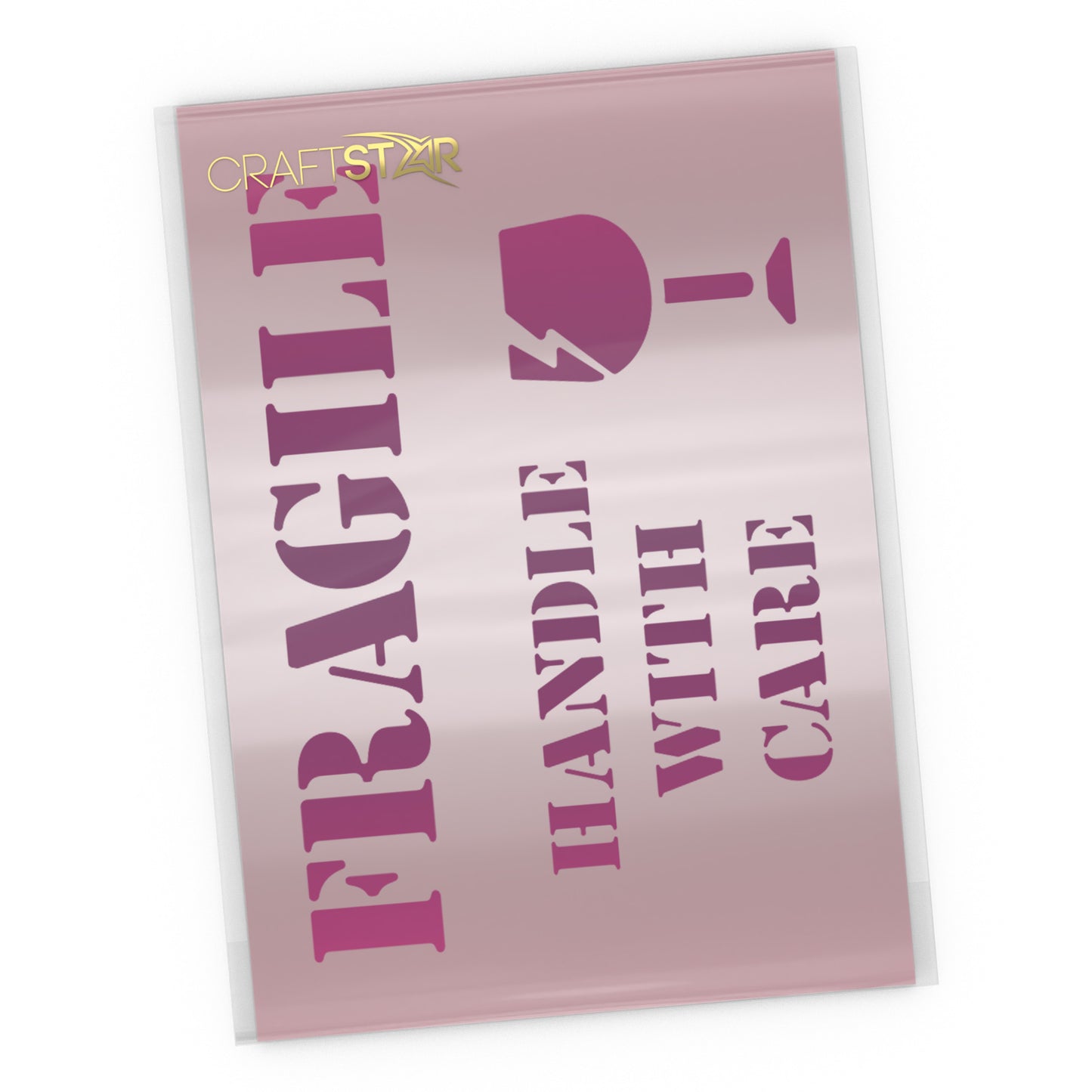 Fragile Handle With Care Stencil - Fragile Parcel Stencil Template