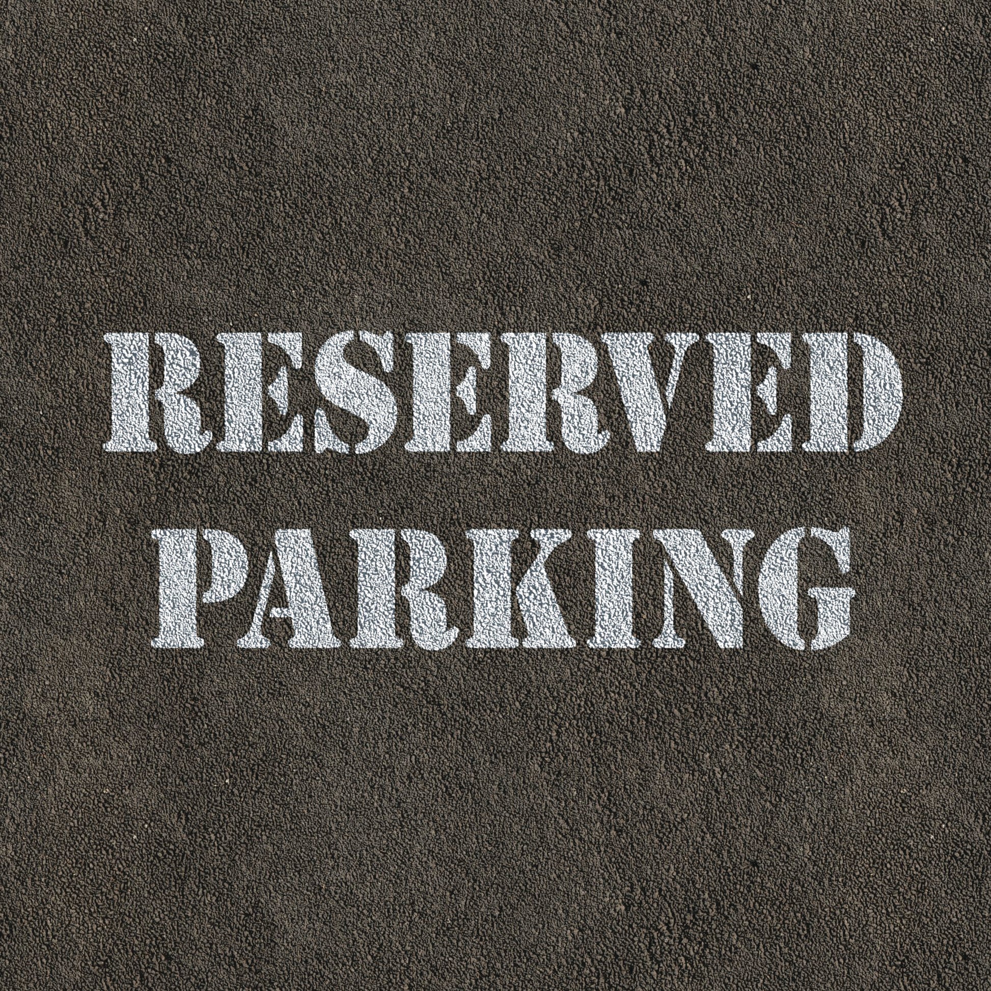 CraftStar reserved parking stencil