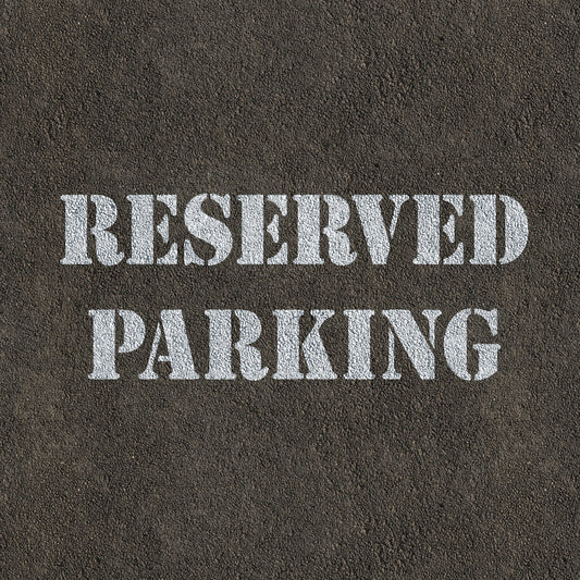 CraftStar reserved parking stencil