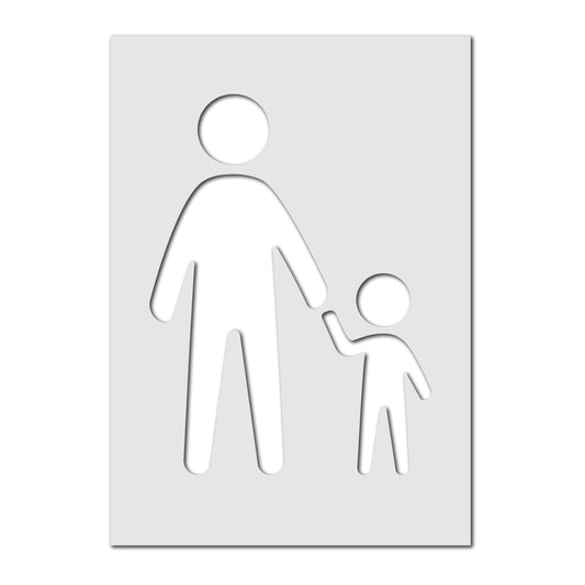 CraftStar Parent and Child Parking Stencil Template