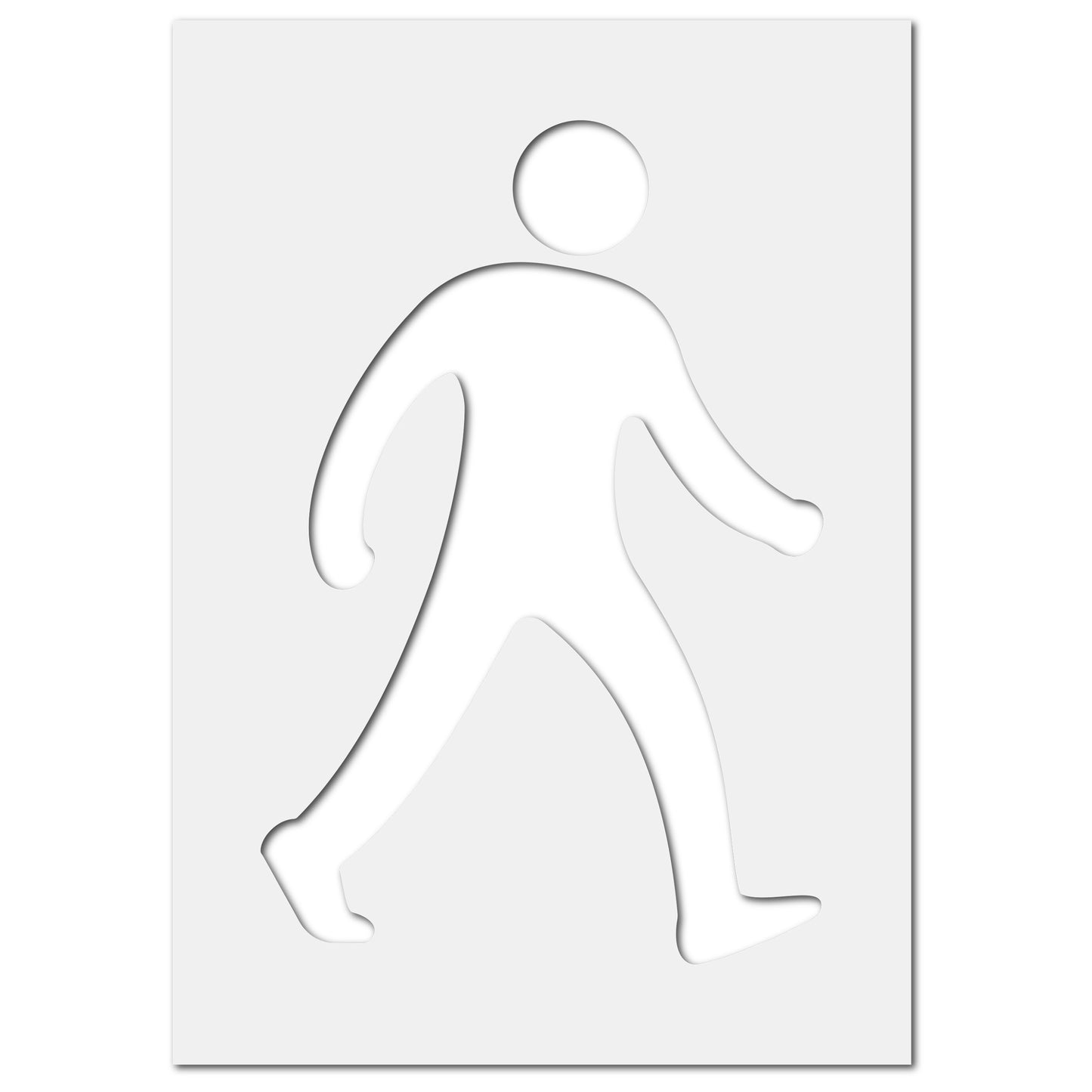 Pedestrian Sign Stencil