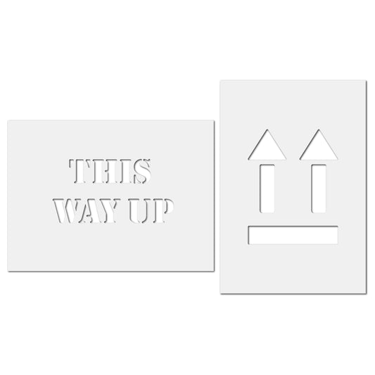 This Way Up Parcel Stencil Set
