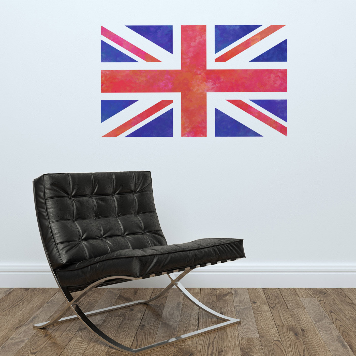 CraftStar Union Jack Stencil on Wall
