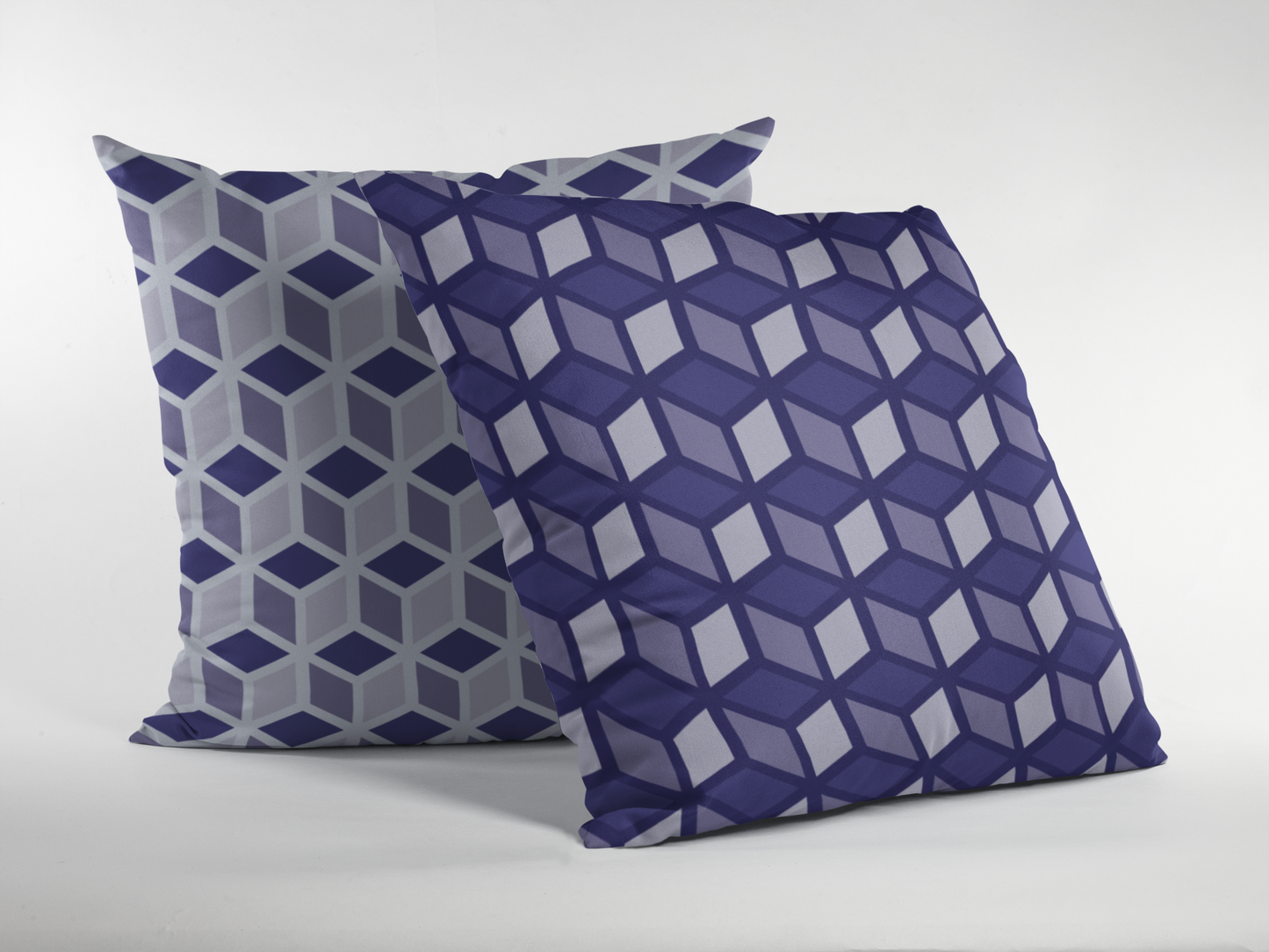 CraftStar Geometric Cubes Large Stencil fabric painting example