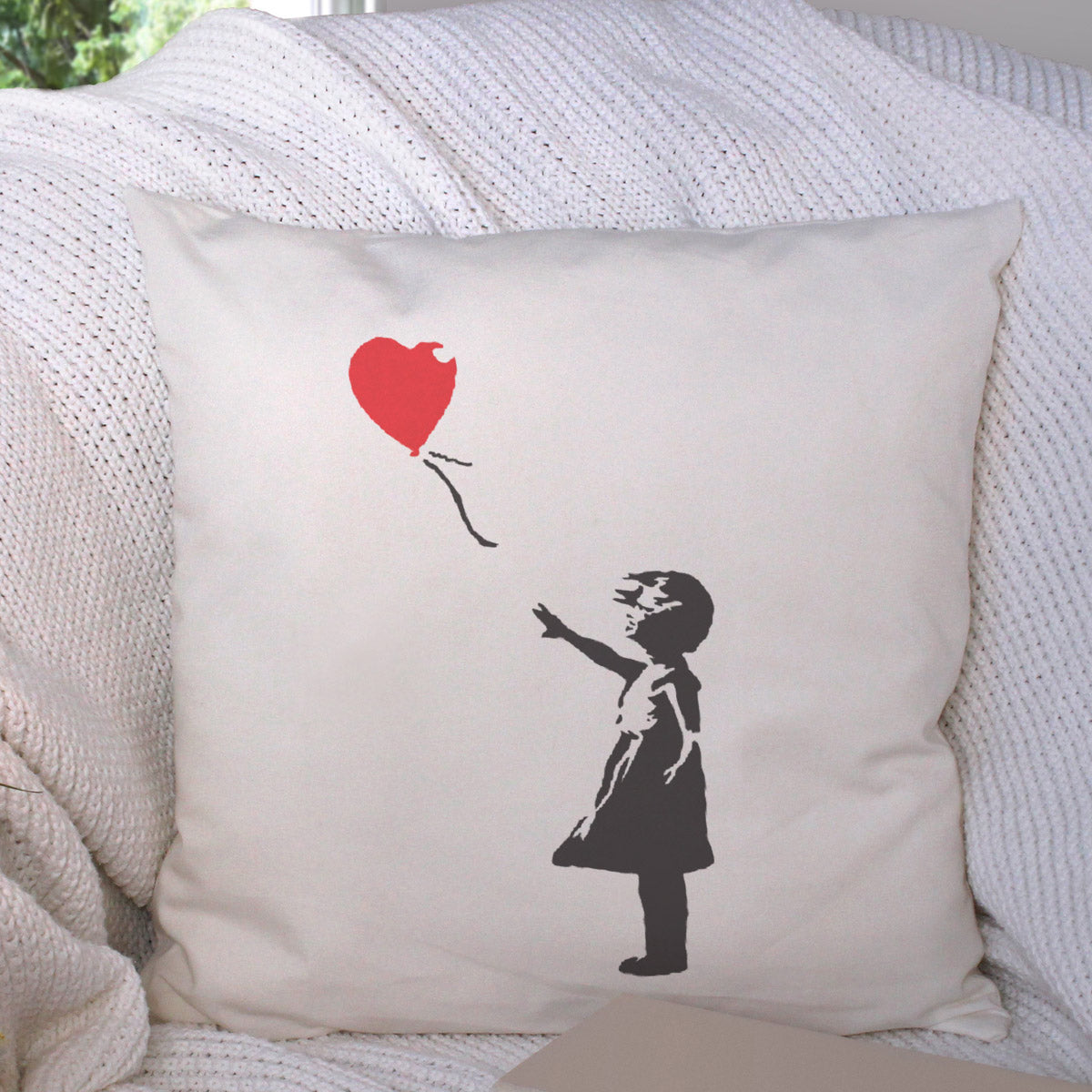 CraftStar Banksy Balloon Girl Stencil on Fabric
