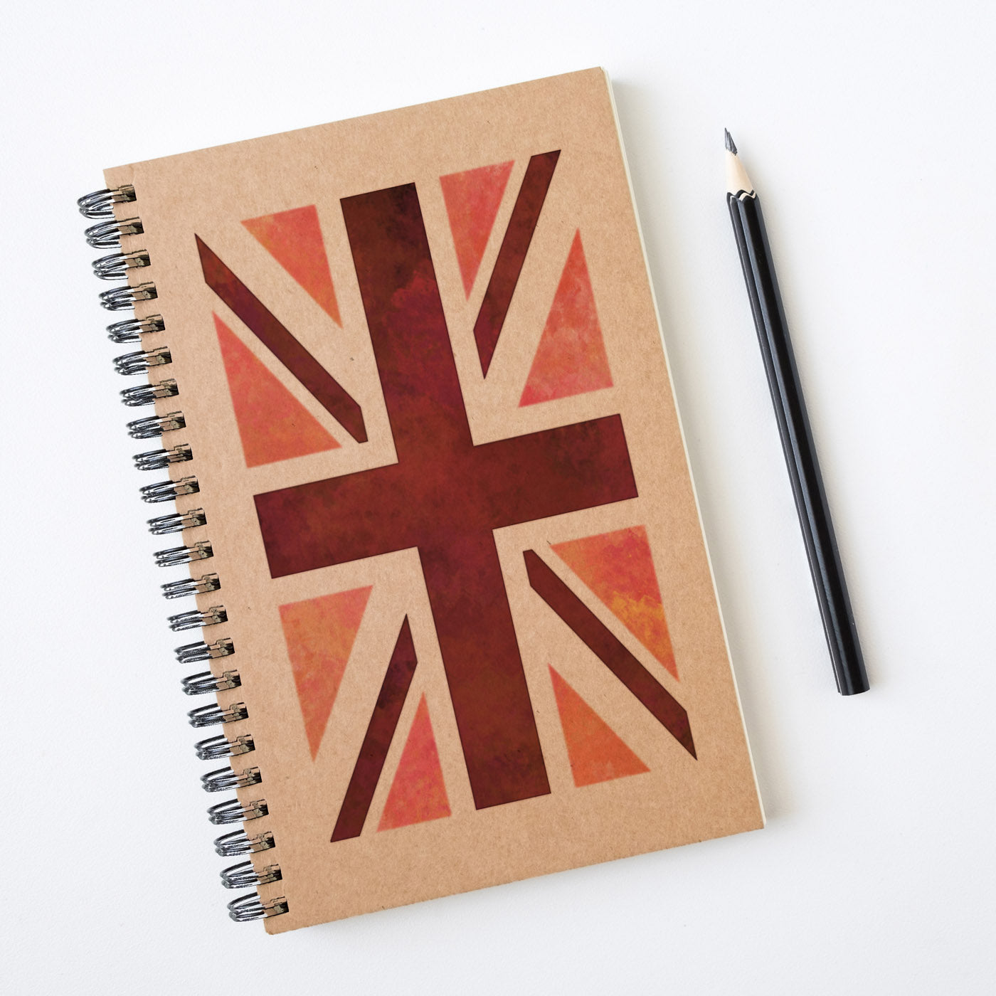 CraftStar Union Jack Stencil on Notebook