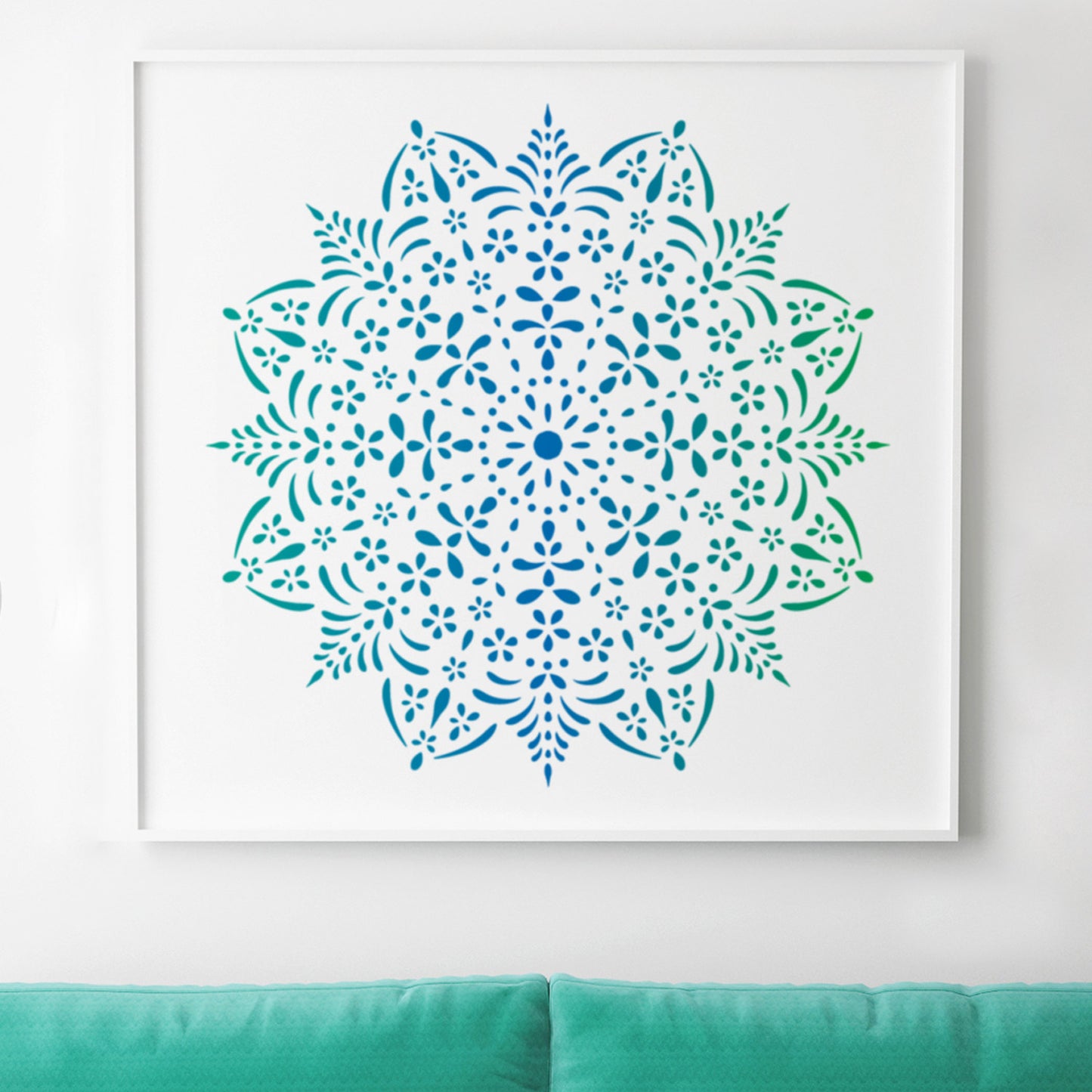 CraftStar Amala Mandala Stencil Framed