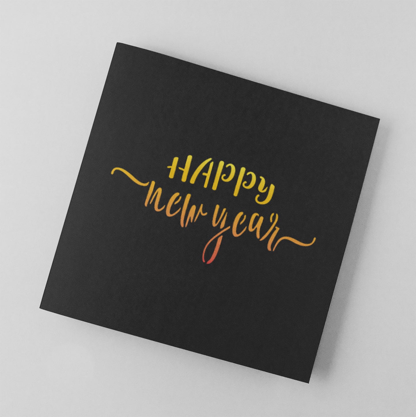Craftstar Happy New Year Stencil painted on card