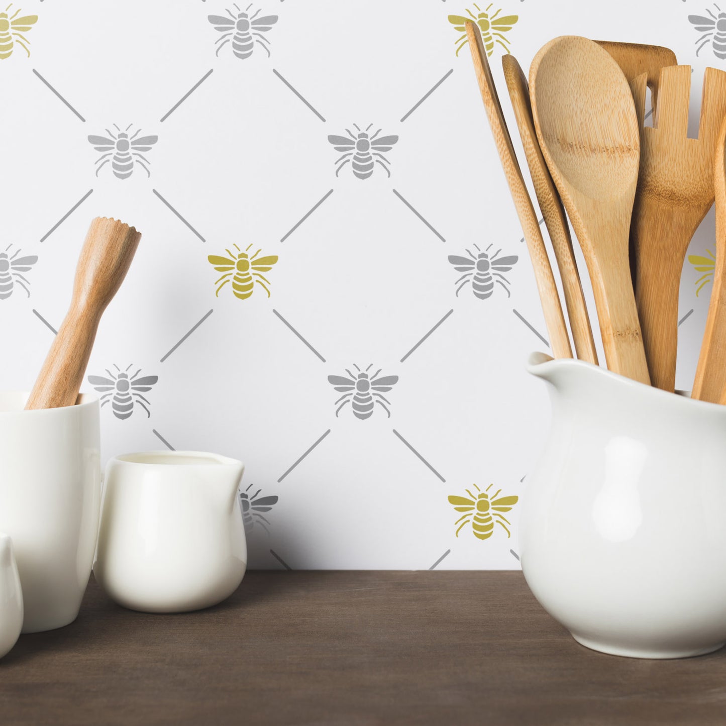 CraftStar Bee Lattice Pattern Stencil