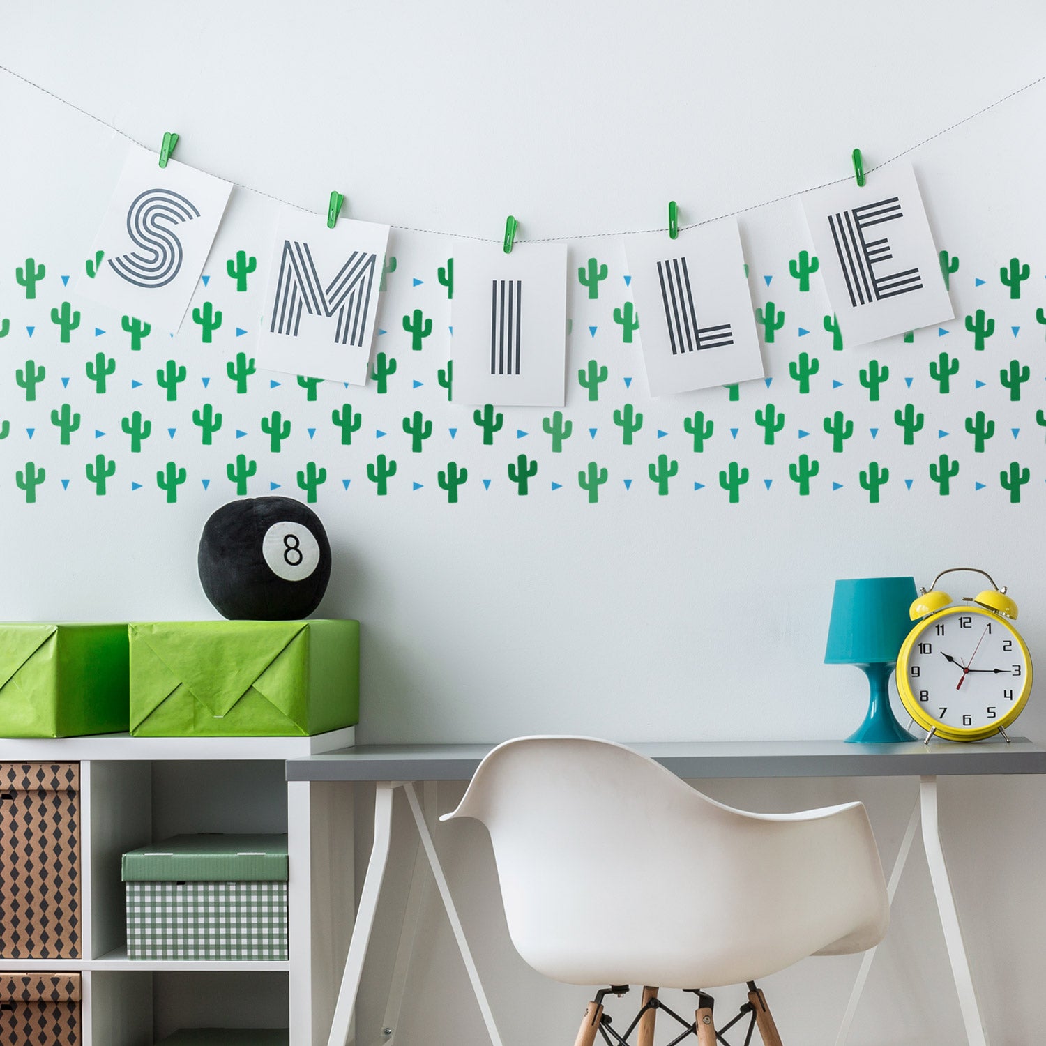 CraftStar Cactus Pattern Wall Stencil