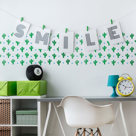 CraftStar Cactus Pattern Wall Stencil