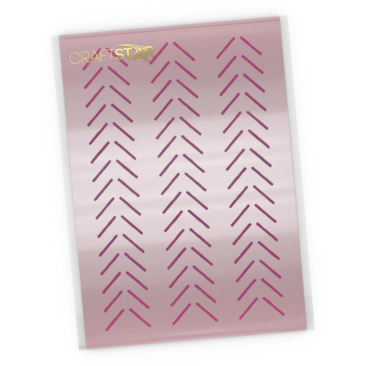 Chevron Arrows Stencil - Craft Seamless Pattern Template