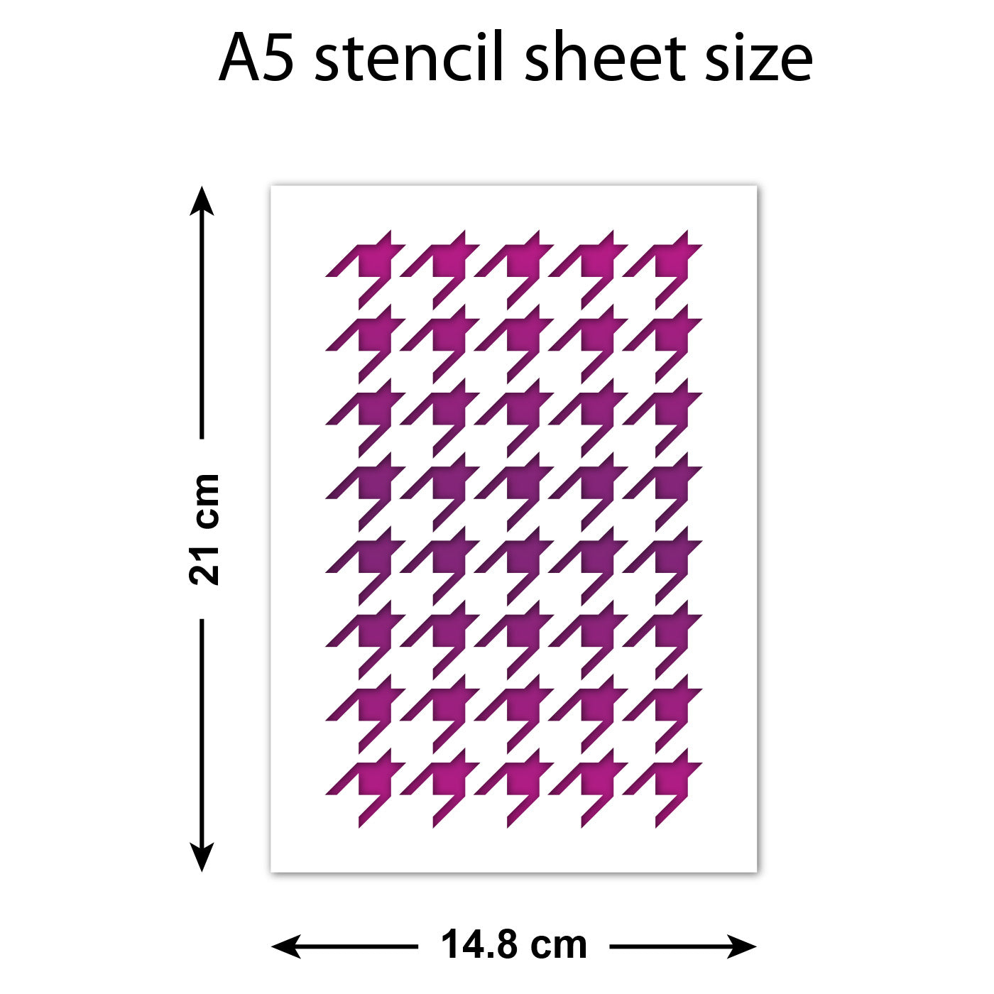 Houndstooth Stencil - Craft Template