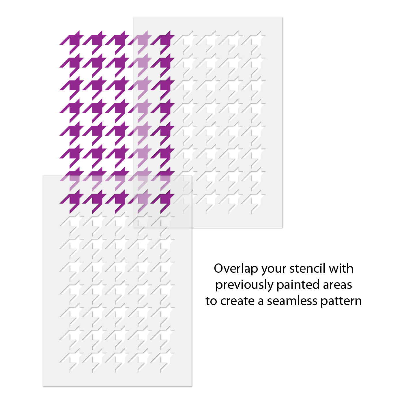 Houndstooth Stencil - Craft Template