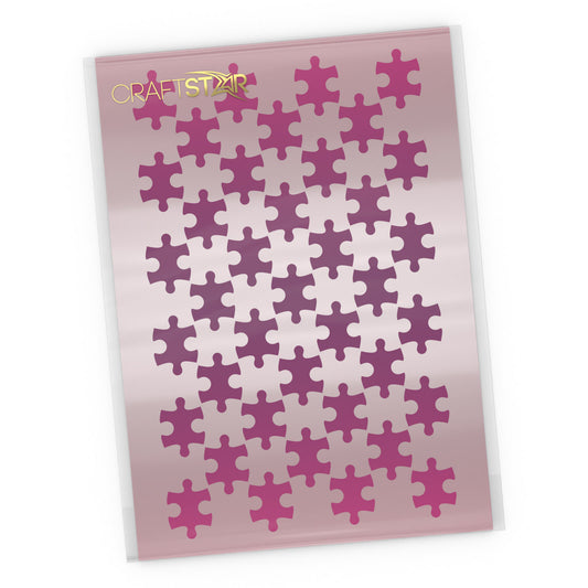 Jigsaw Stencil - Craft Seamless Puzzle Pattern Template