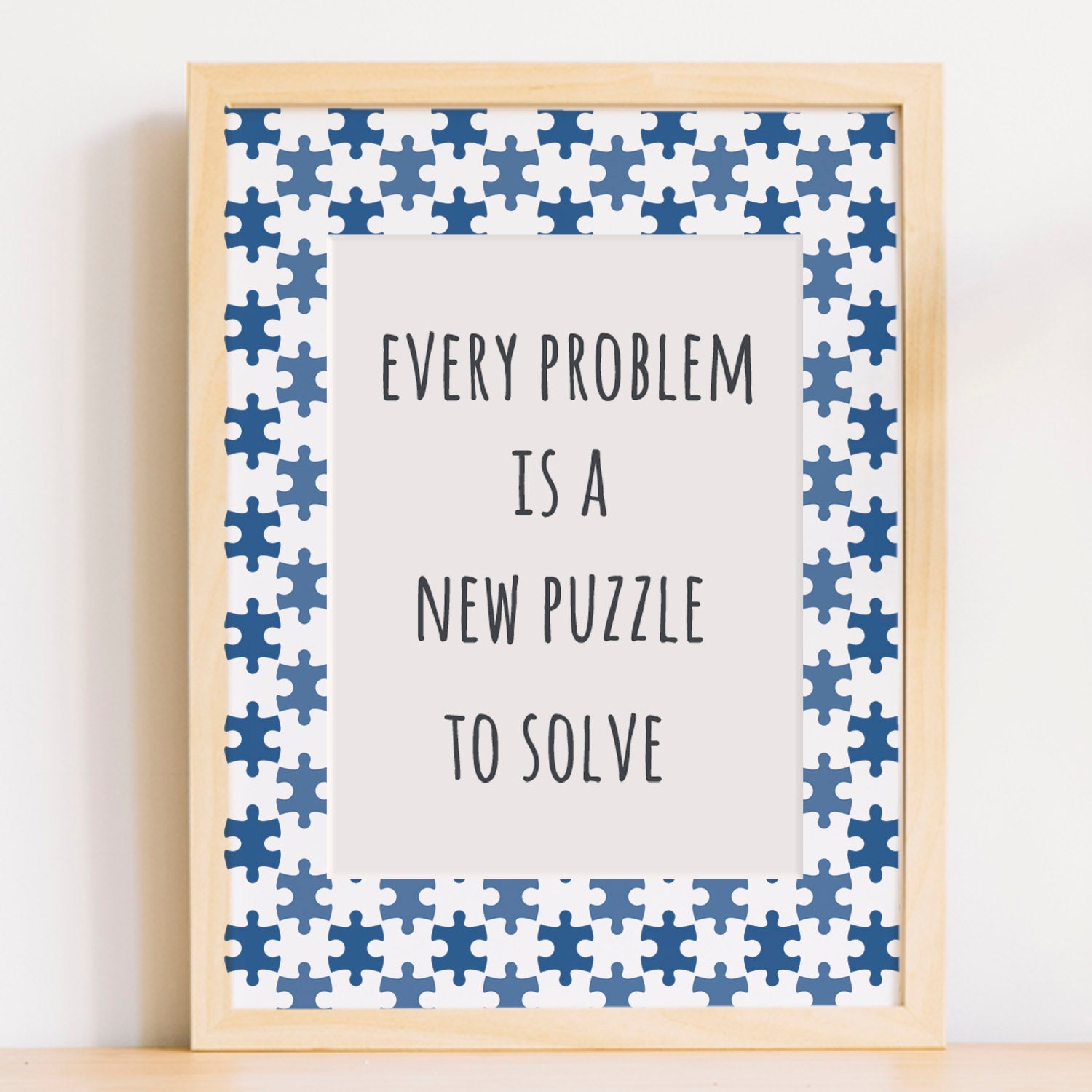 CraftStar Jigsaw Stencil as Framed Print