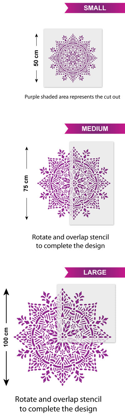 CraftStar Joy Mandala Stencil