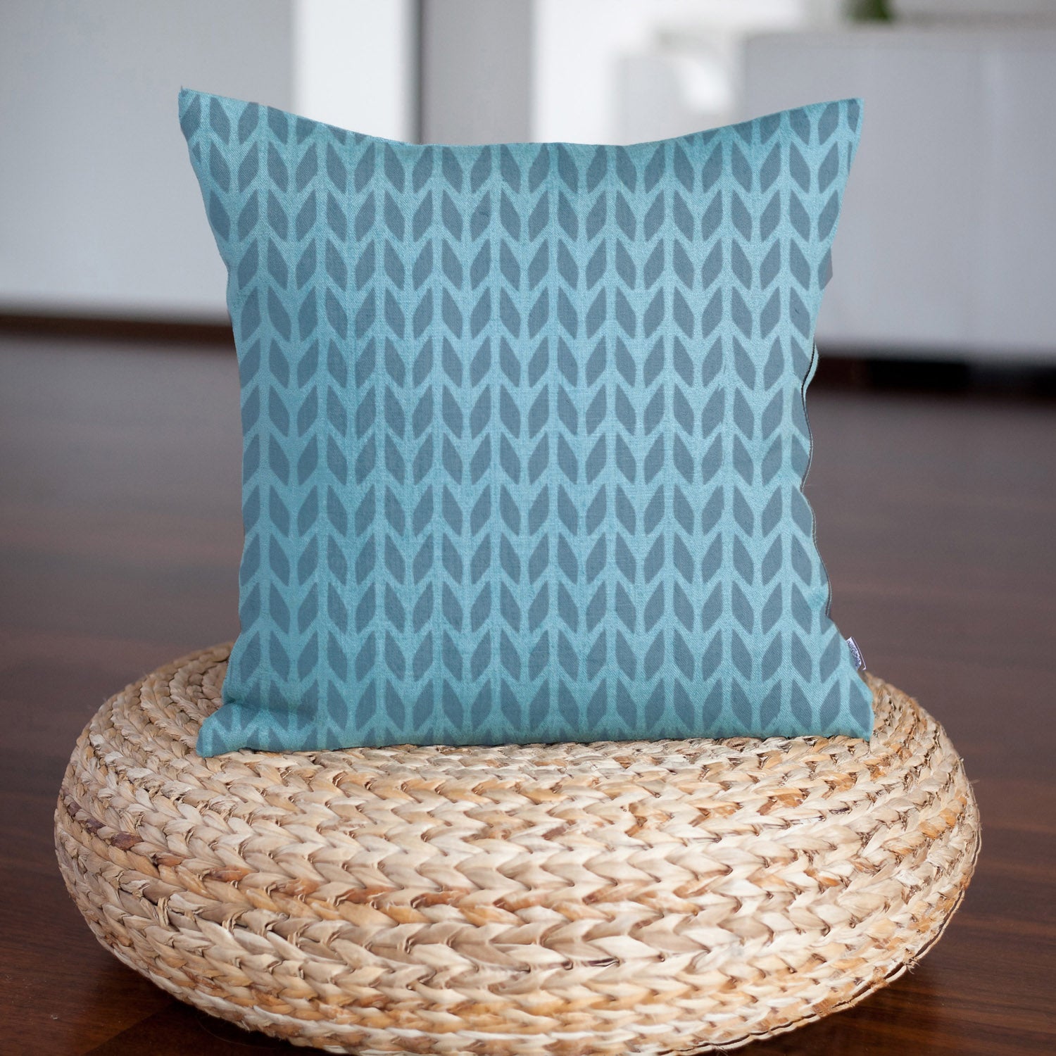 CraftStar Knitting Background Pattern Stencil on fabric
