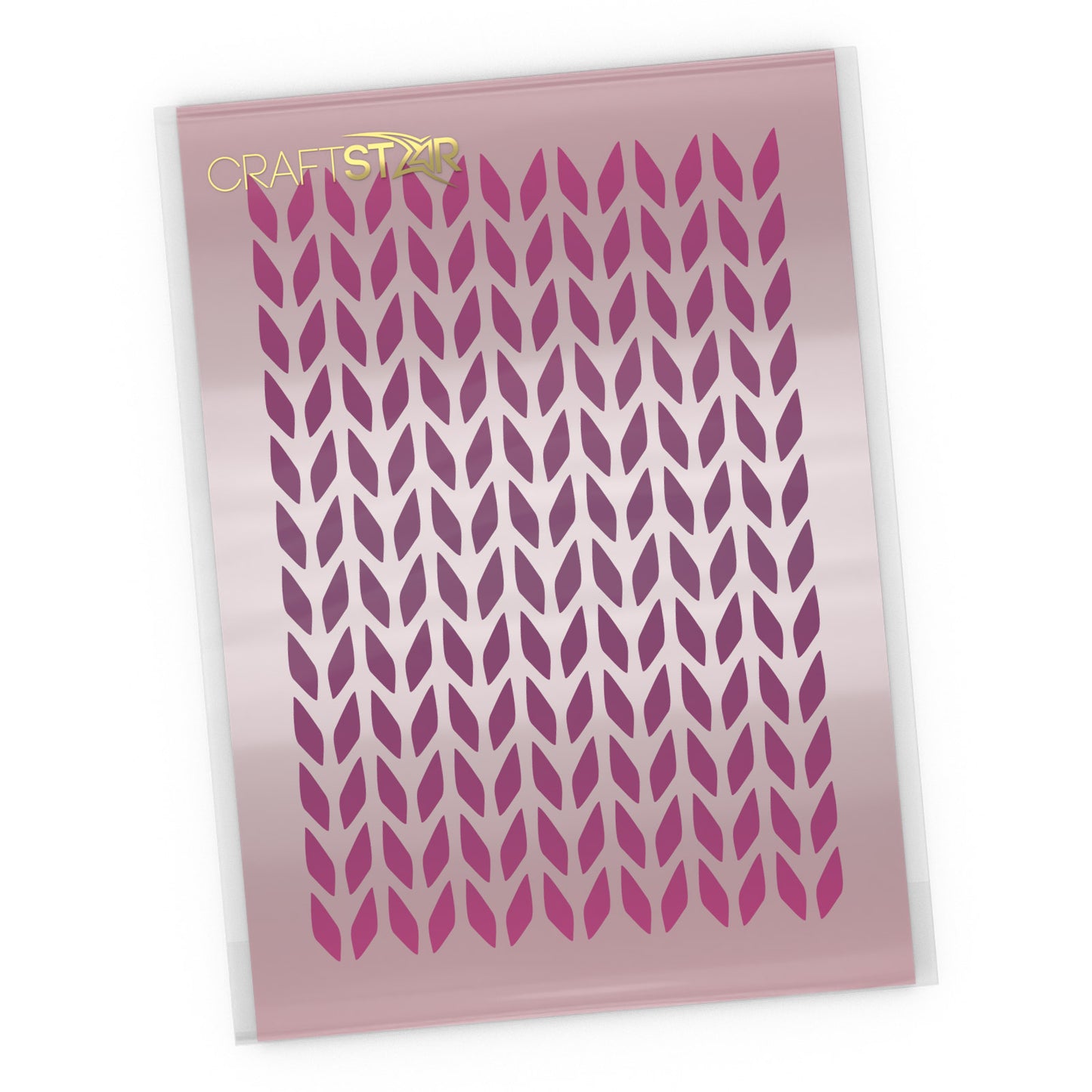 Knitting Background Stencil - Craft Seamless Knit Pattern Template