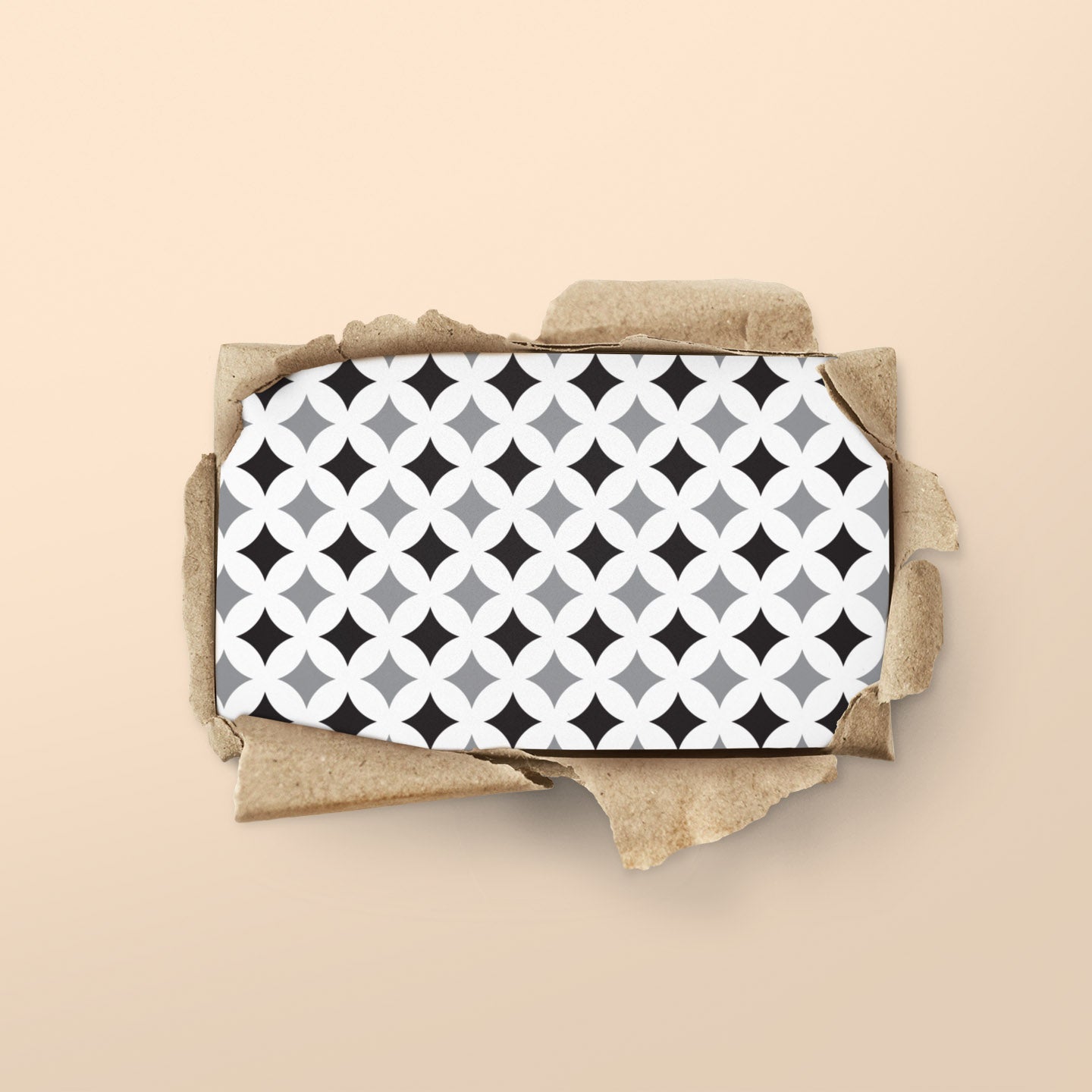 CraftStar Diamond Pattern Craft Stencil on card