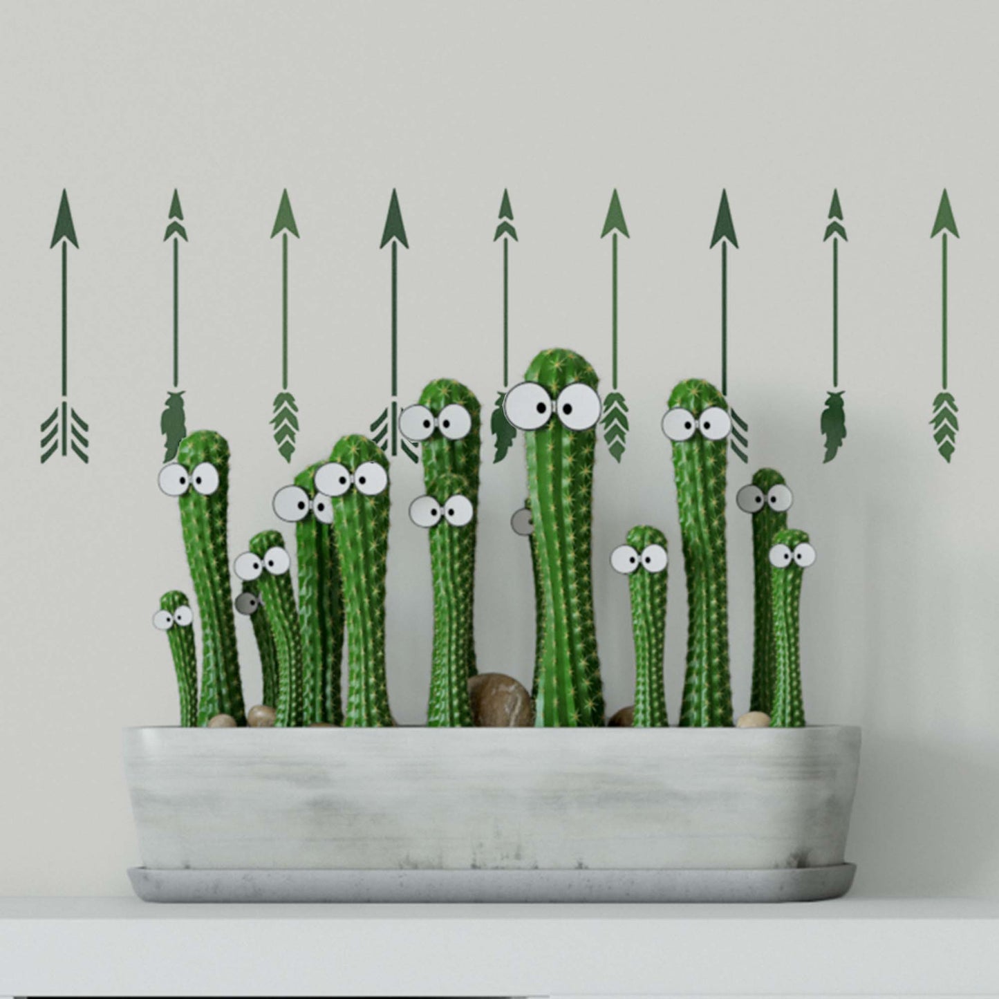 CraftStar Boho Arrows Border Stencil