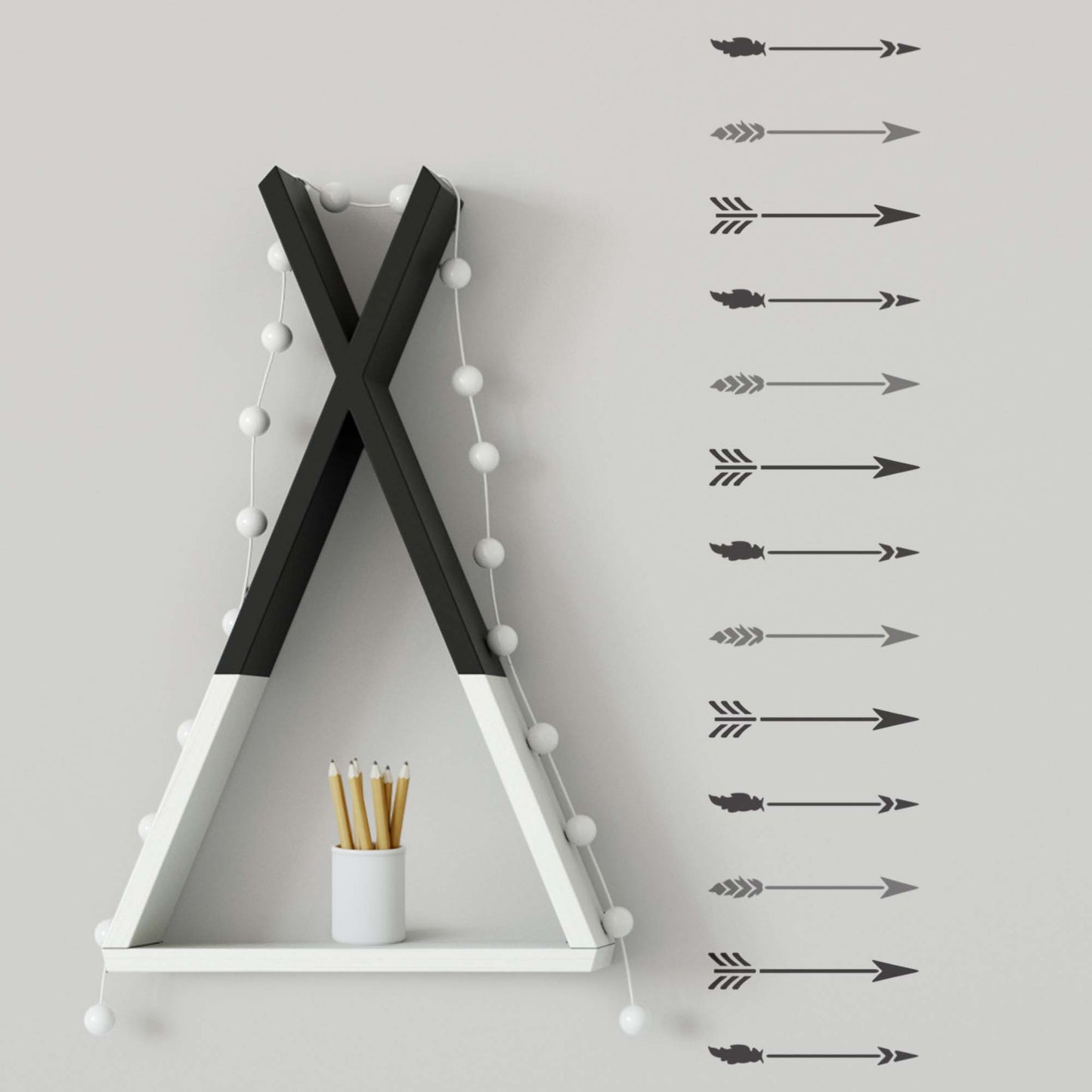 CraftStar Boho Arrows Border Stencil