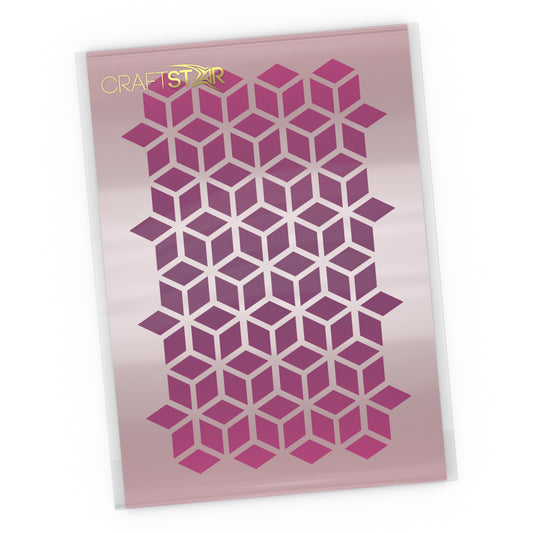 CraftStar Cube Pattern Stencil