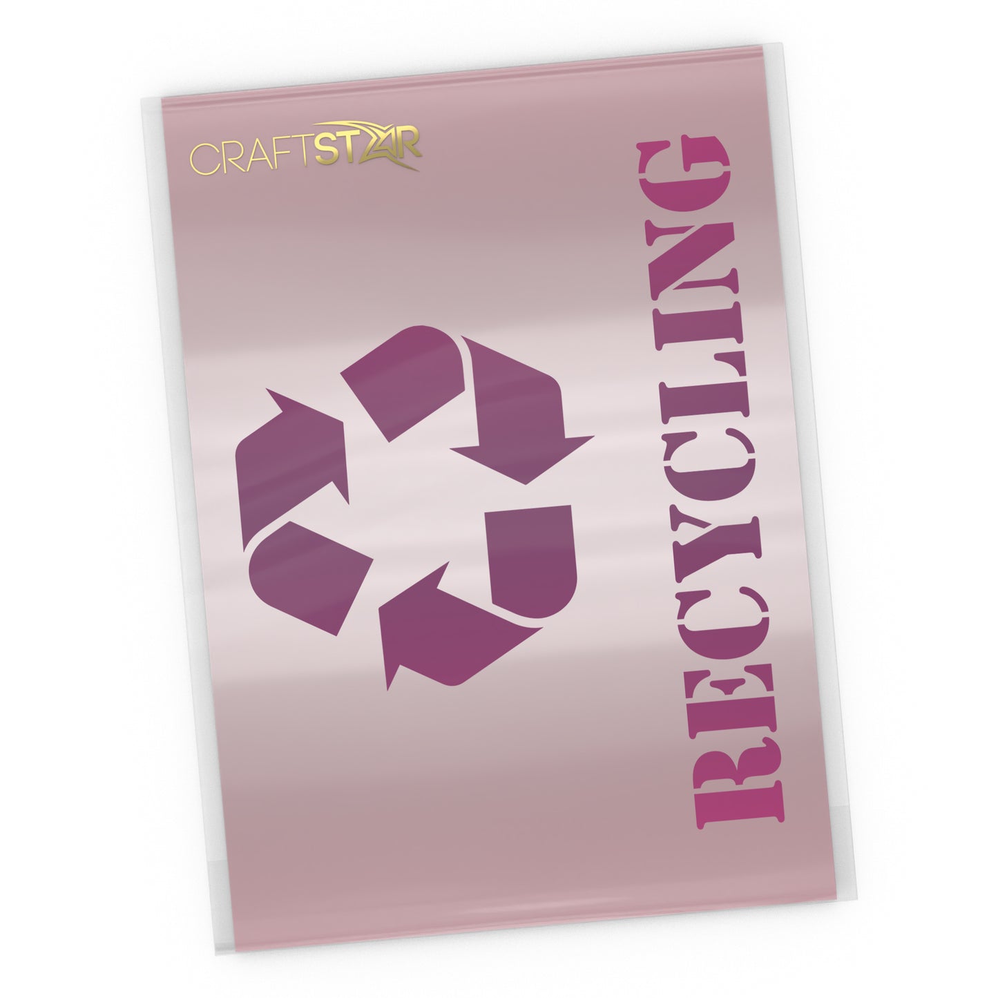 CraftStar recycling stencil template