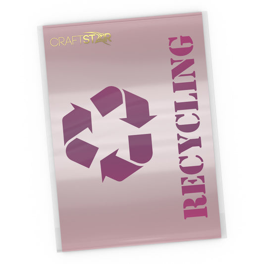 CraftStar recycling stencil template