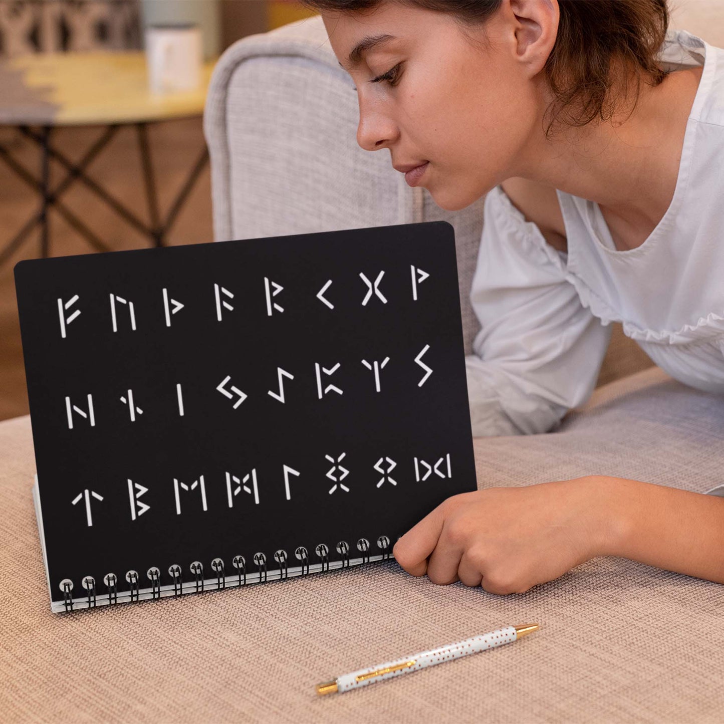 CraftStar Runic Alphabet Stencil decorating norebook