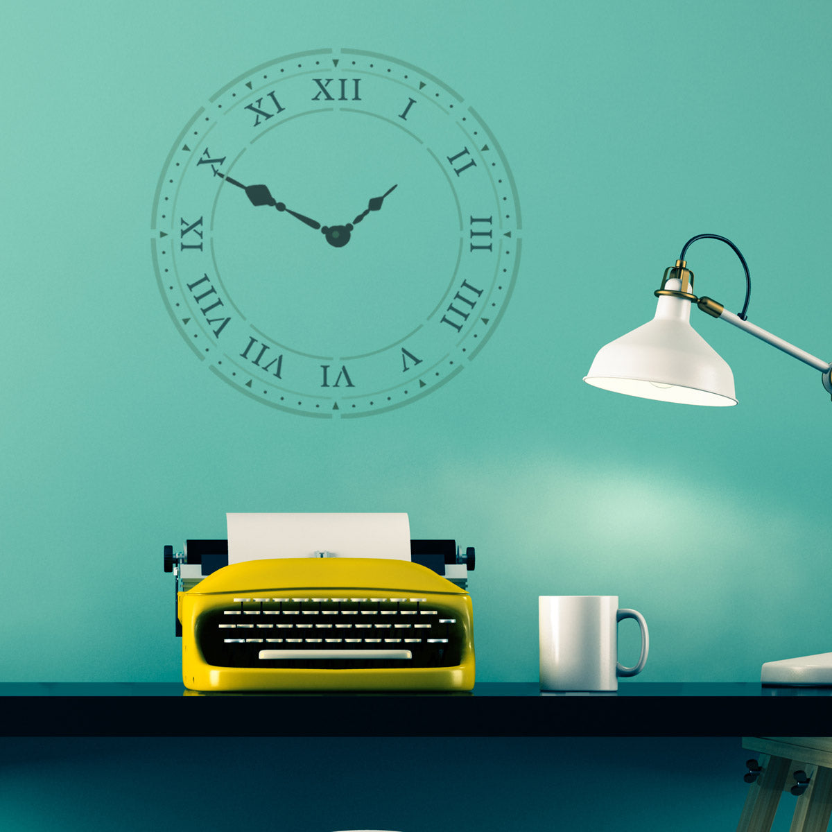 CraftStar Roman Numeral Clock Stencil