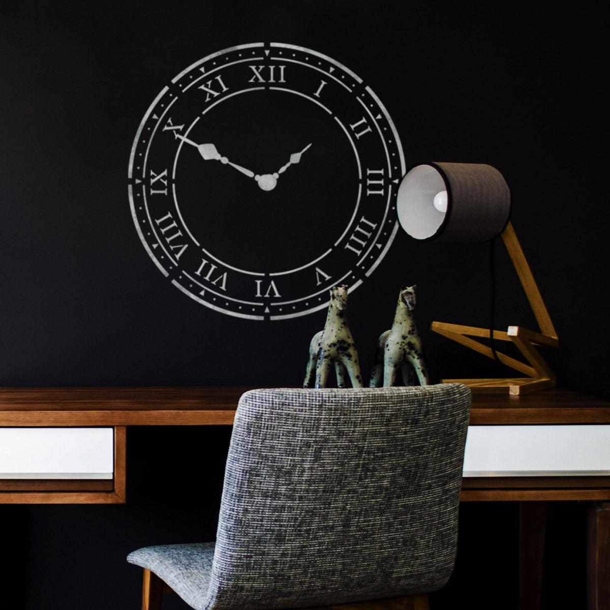 CraftStar Roman Numeral Clock Stencil