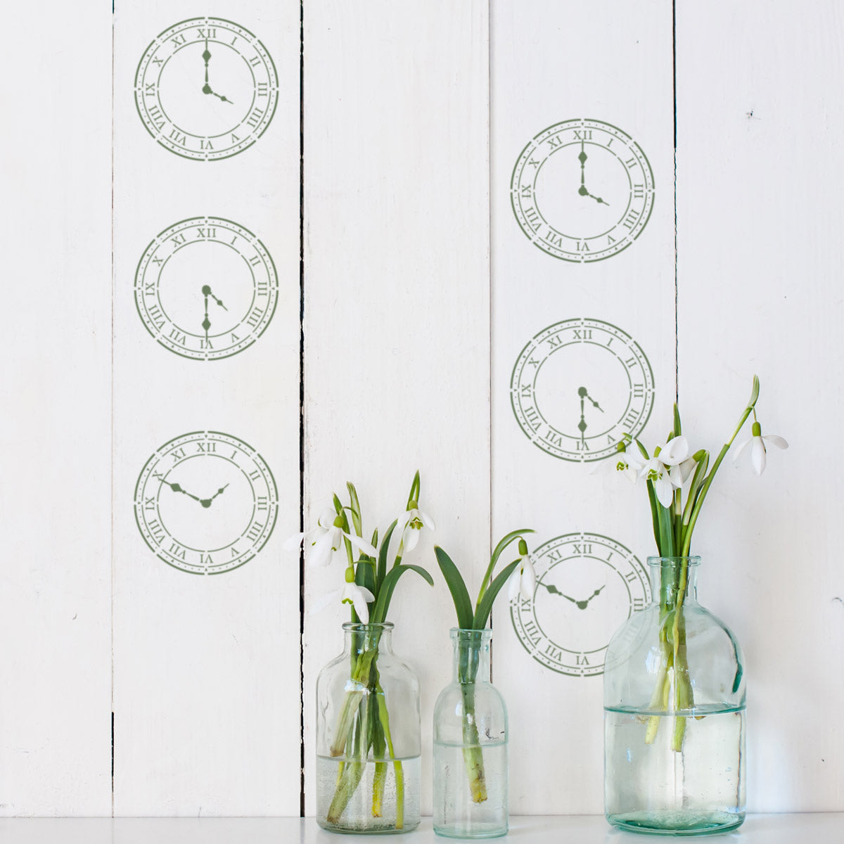 CraftStar Vintage Clock Stencil
