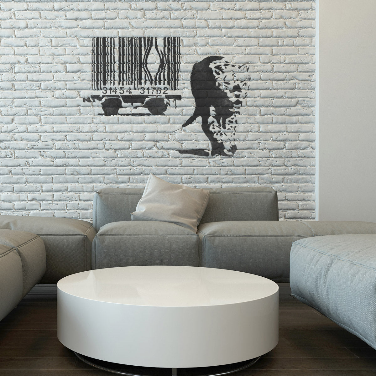 CraftStar Stencil - Banksy Barcode Leopard
