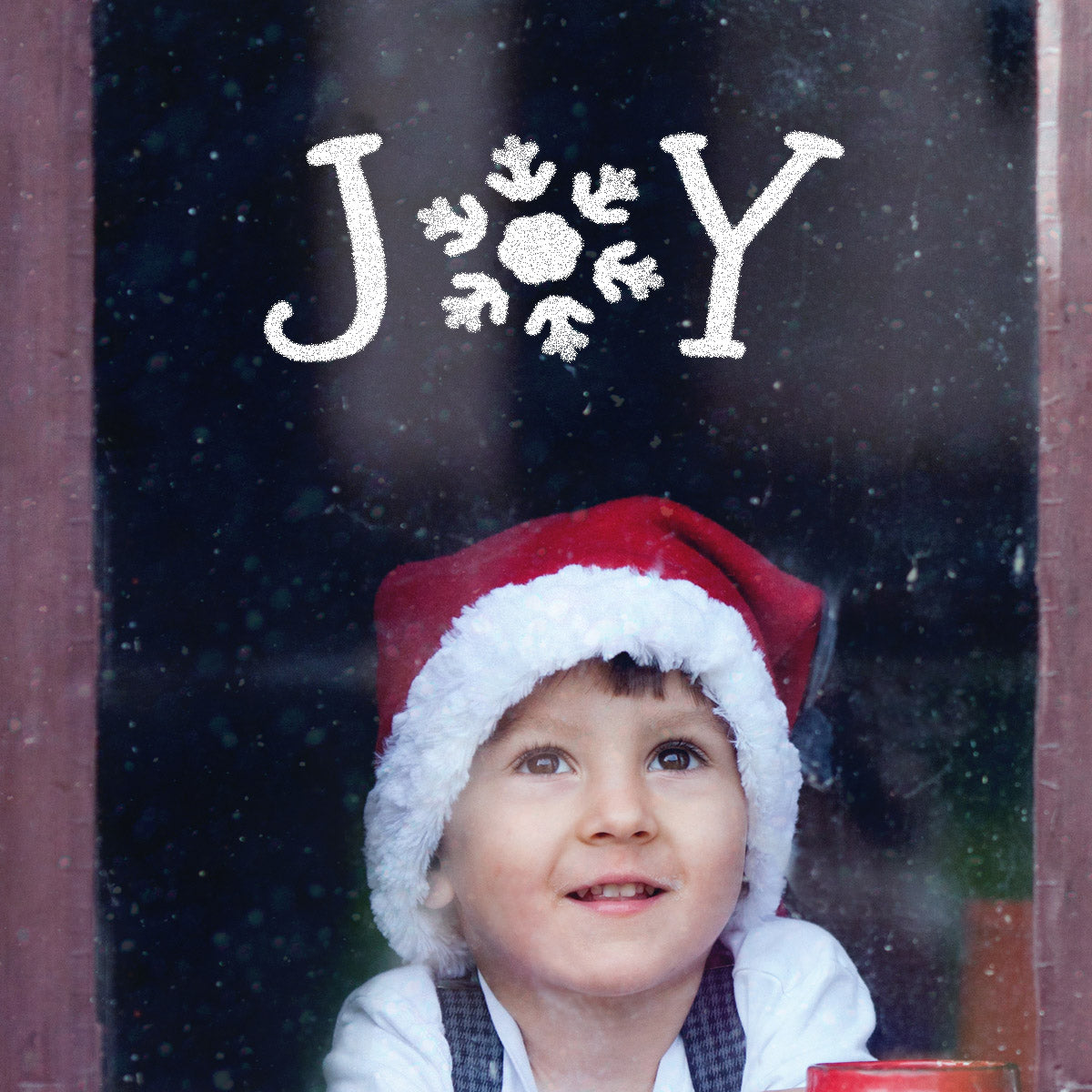 CraftStar Joy Stencil Word Template as Window Decoration