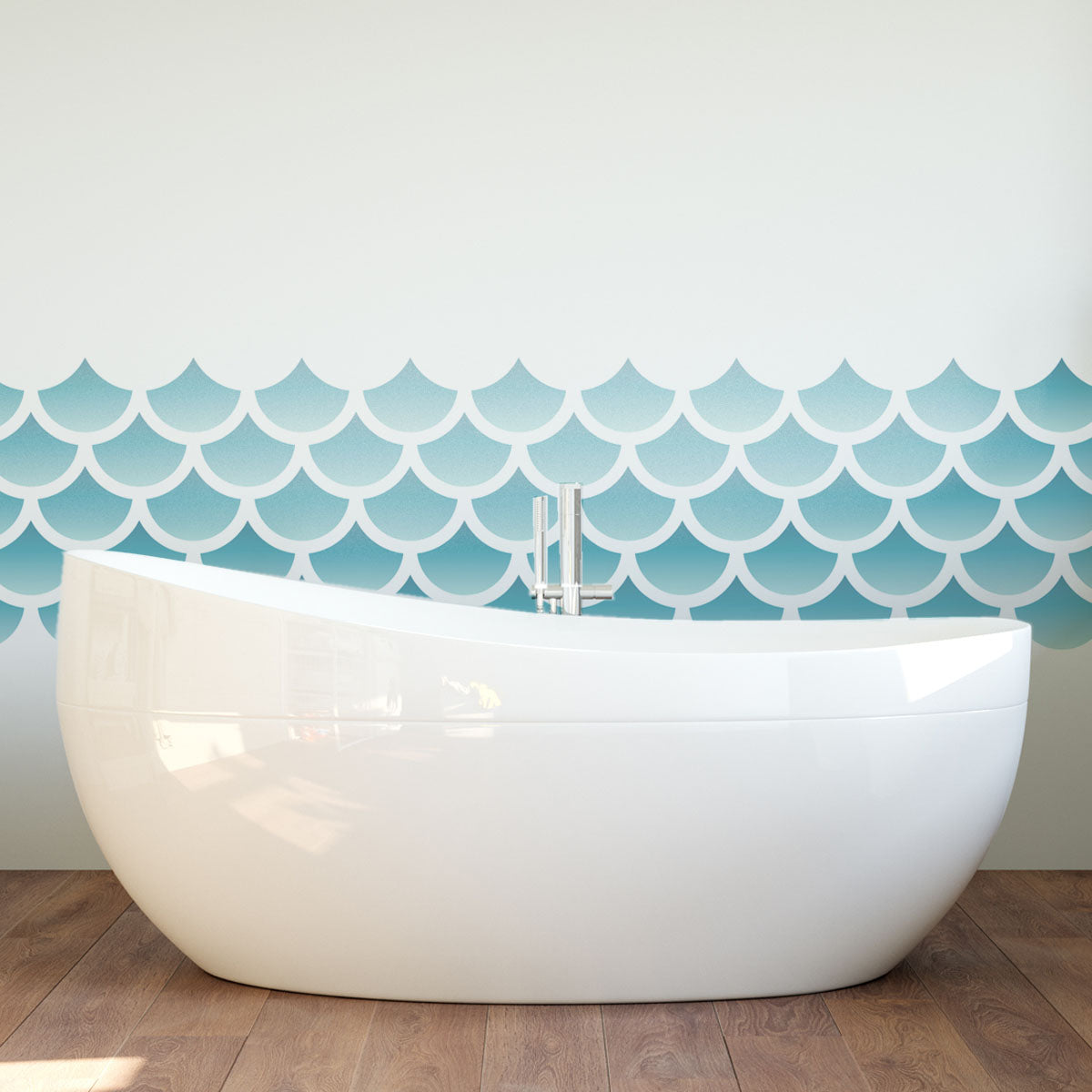 CraftStar Large Mermaid Scales Pattern Stencil
