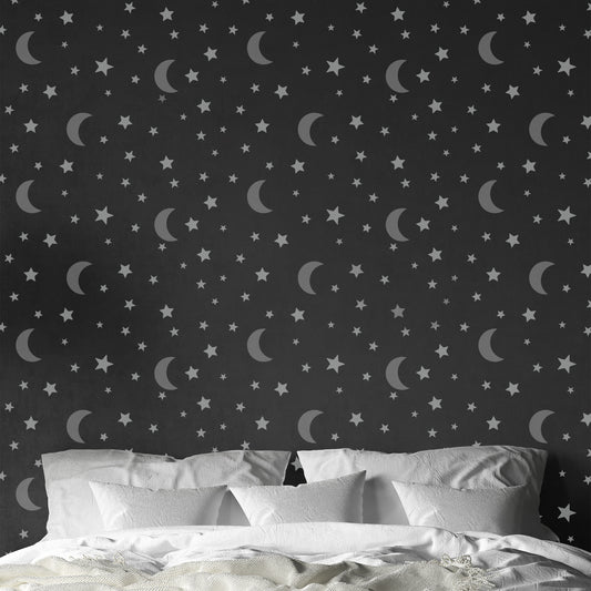 CraftStar Moon and Stars Pattern Stencil