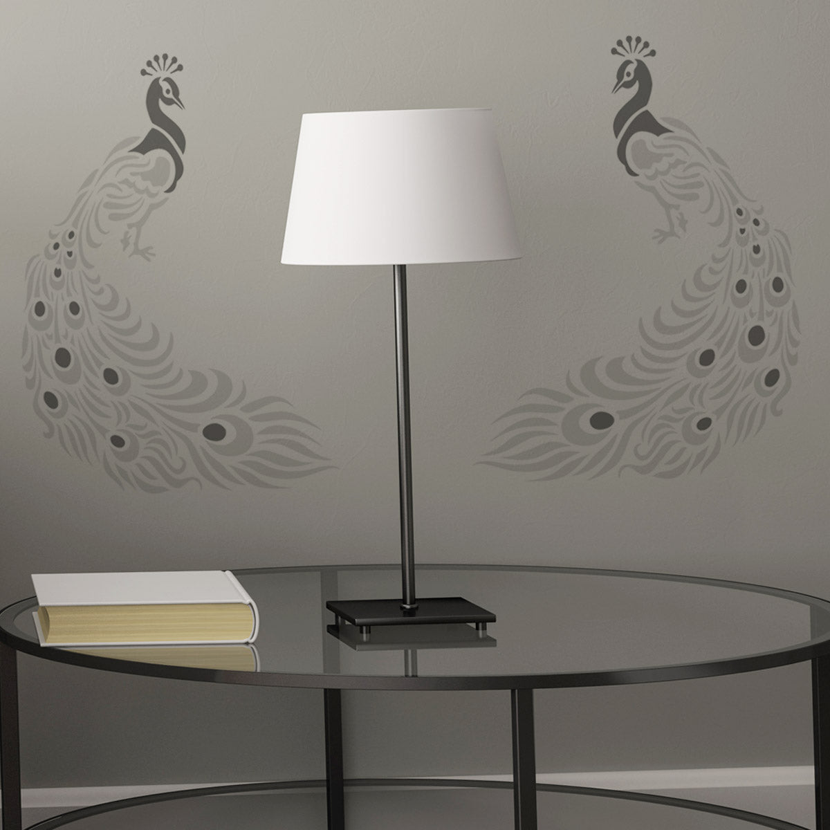 CraftStar Large Peacock Wall Stencil