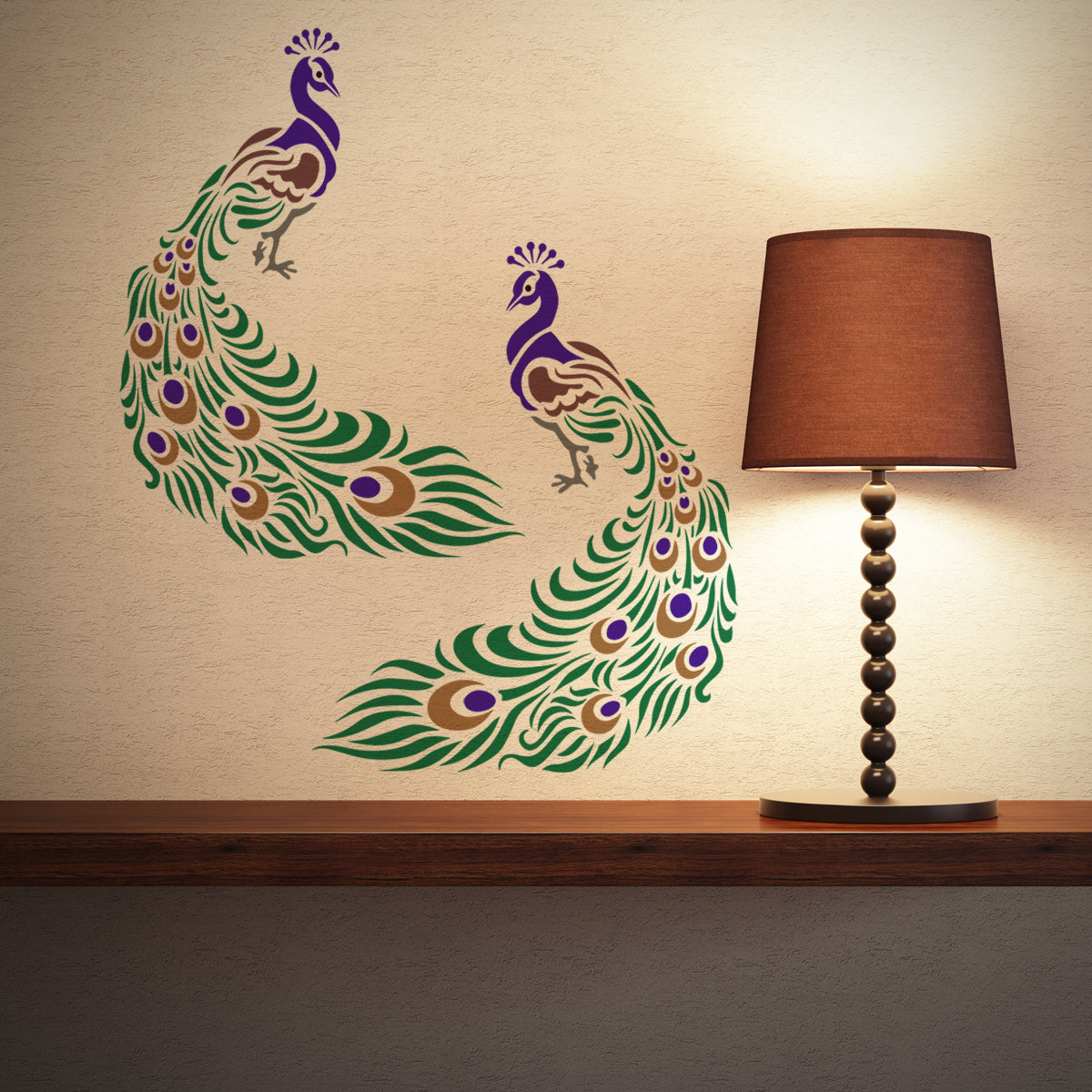 CraftStar Peacock Stencil