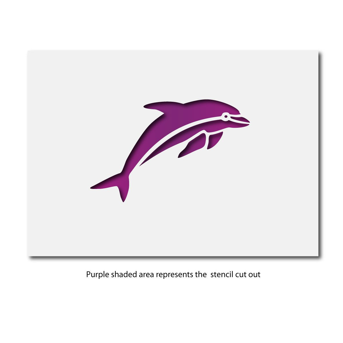 Craftstar Dolphin Stencil Layout