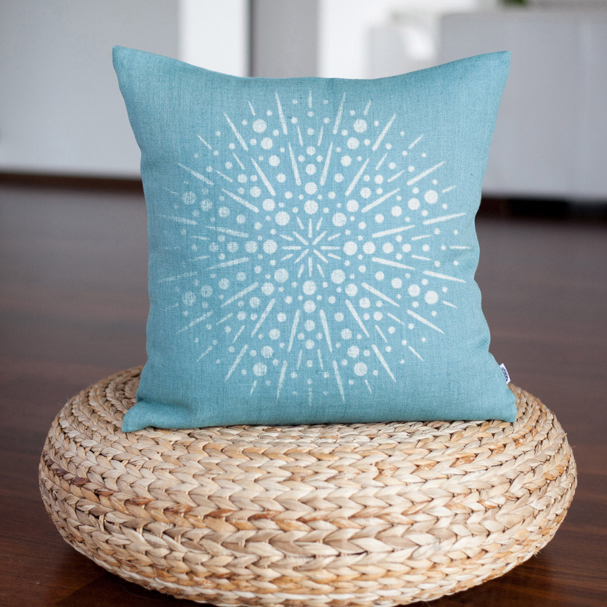 CraftStar Firework Mandala Stencil on fabric