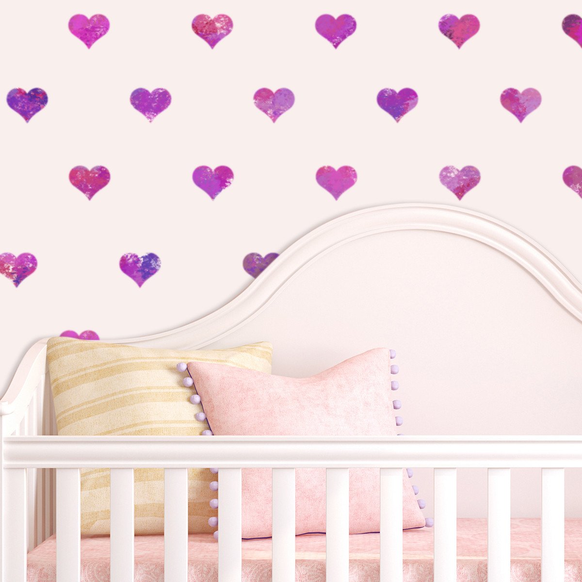 CraftStar Seamless Pattern Heart Stencil in Nursery