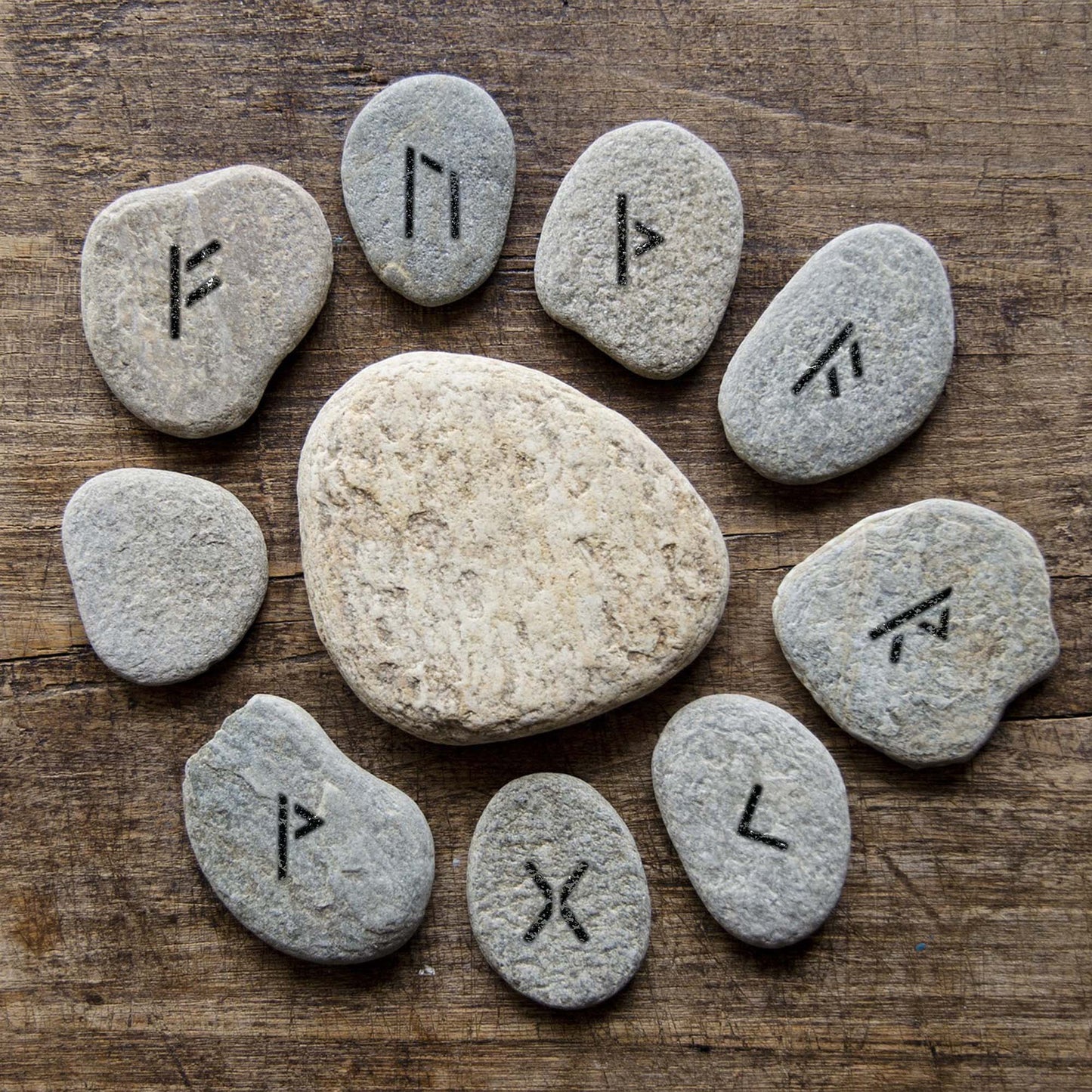 CraftStar Runic Alphabet Stencil used for painting rune stones