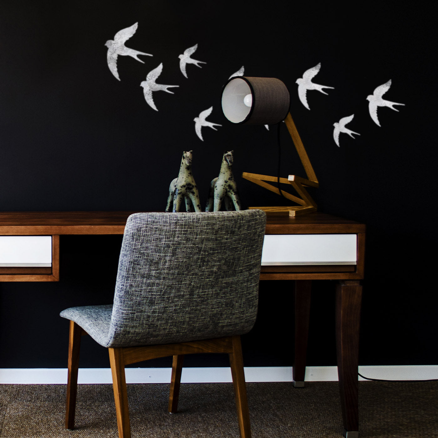 CraftStar Swallows Stencil Set