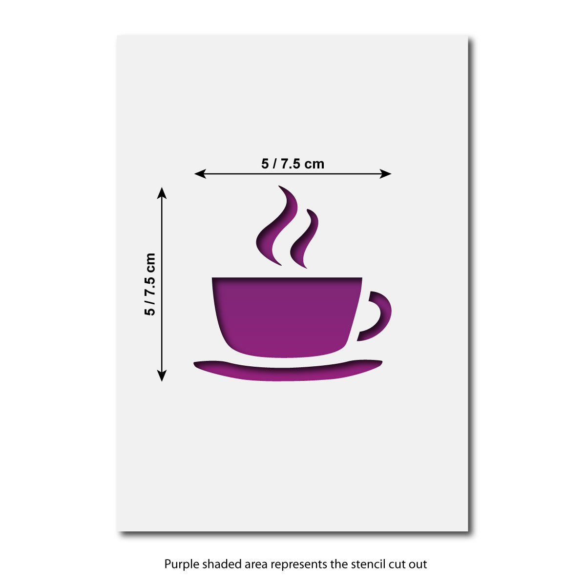 CraftStar Tea Cup Stencil