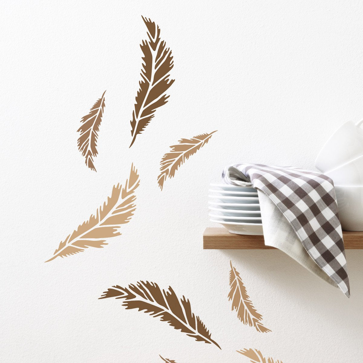 CraftStar Small Feather Stencils