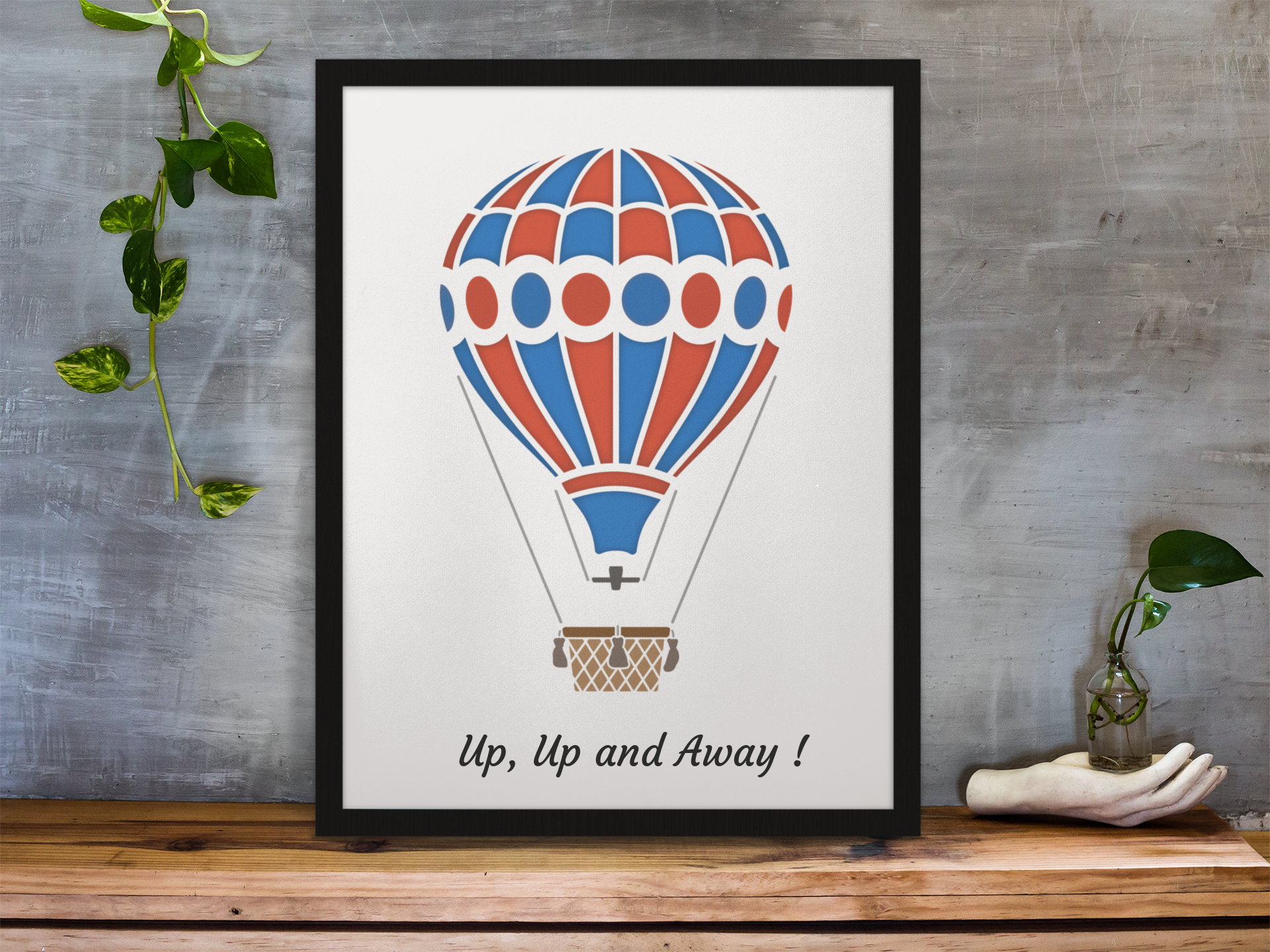 CraftStar Hot Air Balloon Stencil