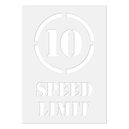 10mph Speed Limit Sign Stencil 