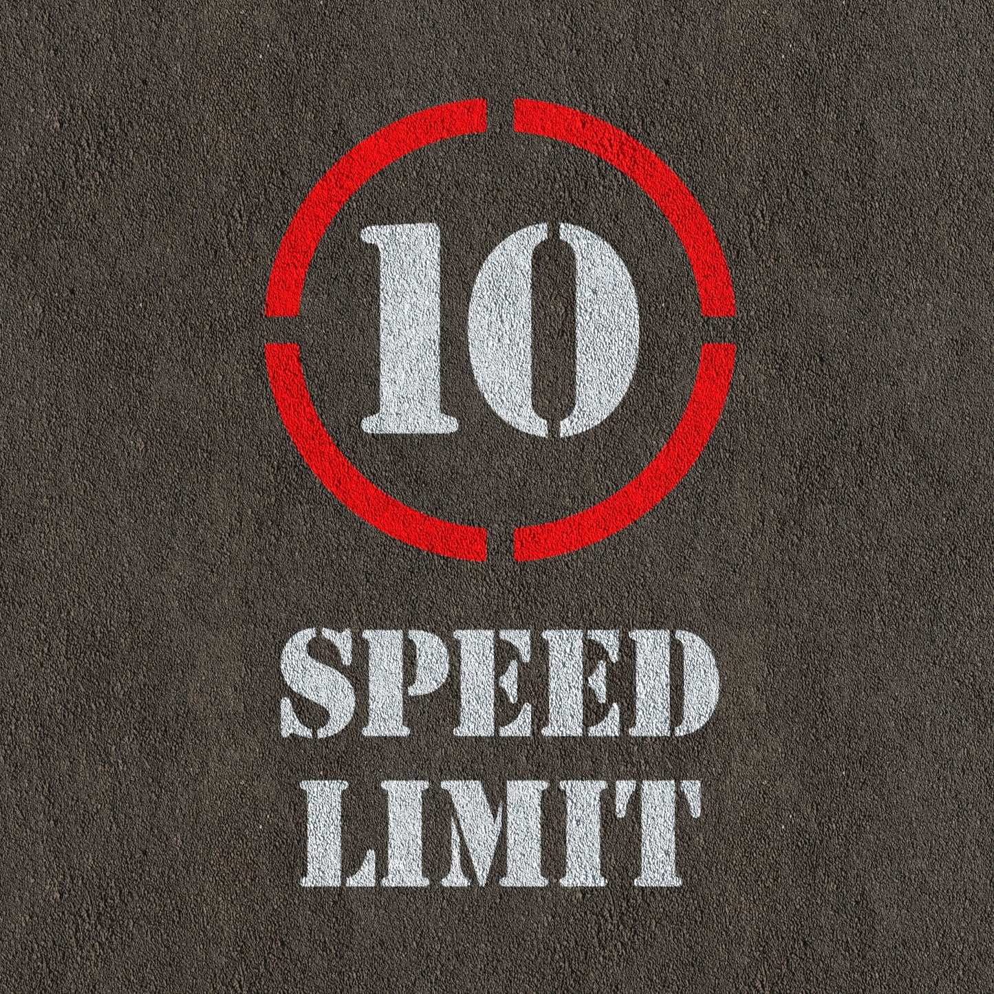 5mph Speed Limit Sign Stencil 