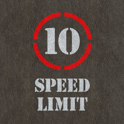 5mph Speed Limit Sign Stencil 